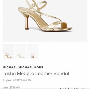Michael kors sandal/ heel leather black